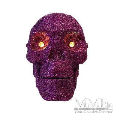 Purple Skull with light up Eyes 
